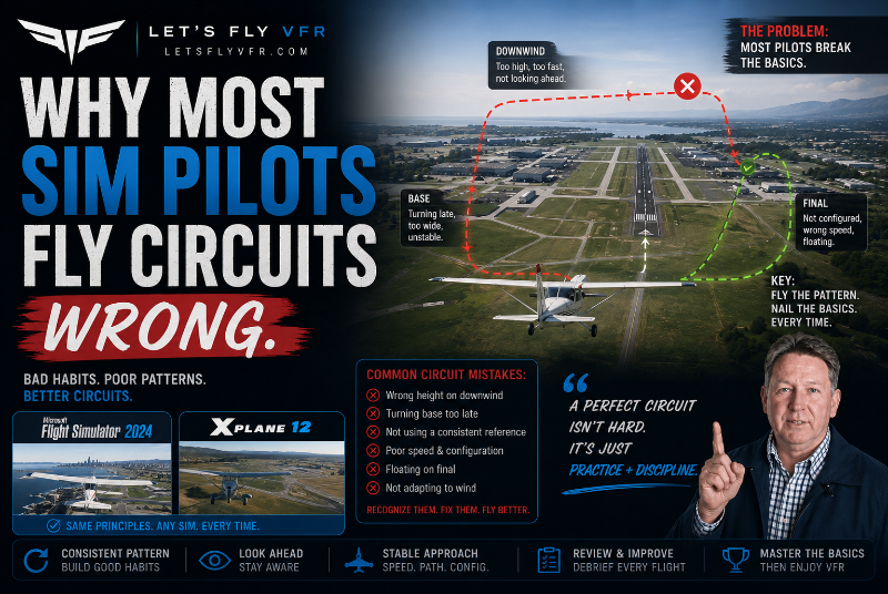 Why Most Sim Pilots Fly Circuits Wrong.
