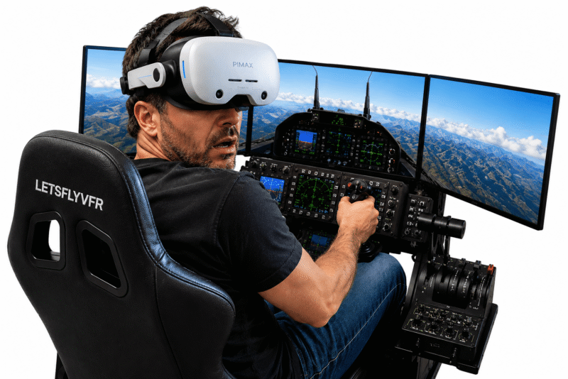 Pimax Dream Air Pilot in Sim