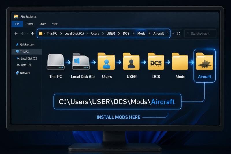 DCS WORLD USER DCS MODS AIRCRAFT Path graphic