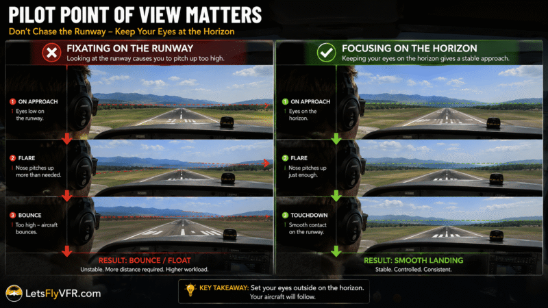 X PLane 12 Landing Point of view