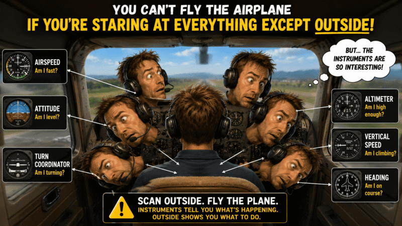 X Plane 12 Instruments Look outside in VFR