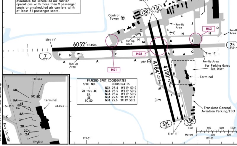 Airport RUnway & Taxiway Map